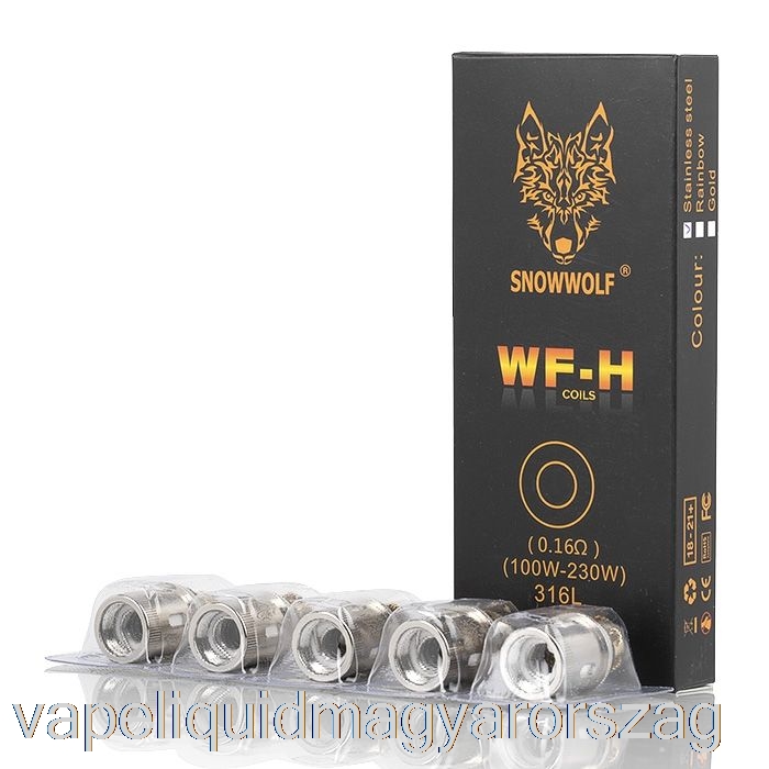 Snowwolf Wolf Wf Cseretekercsek 0,16 Ohm Wf-h Tekercsek (rozsdamentes Acél) Vape Folyadék